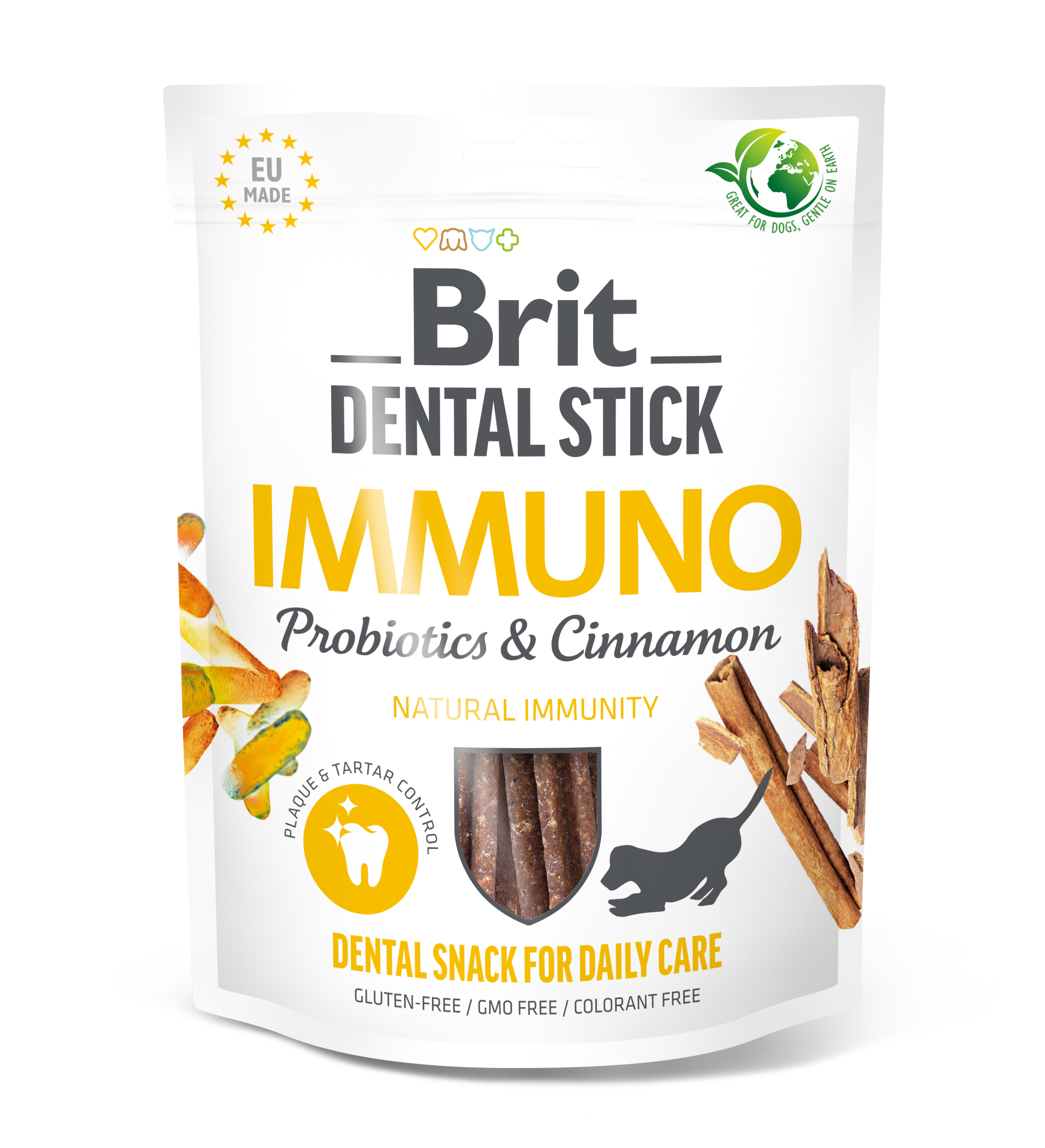 Brit Dental Stick Dog Immuno with Probiotics & Cinnamon 251g