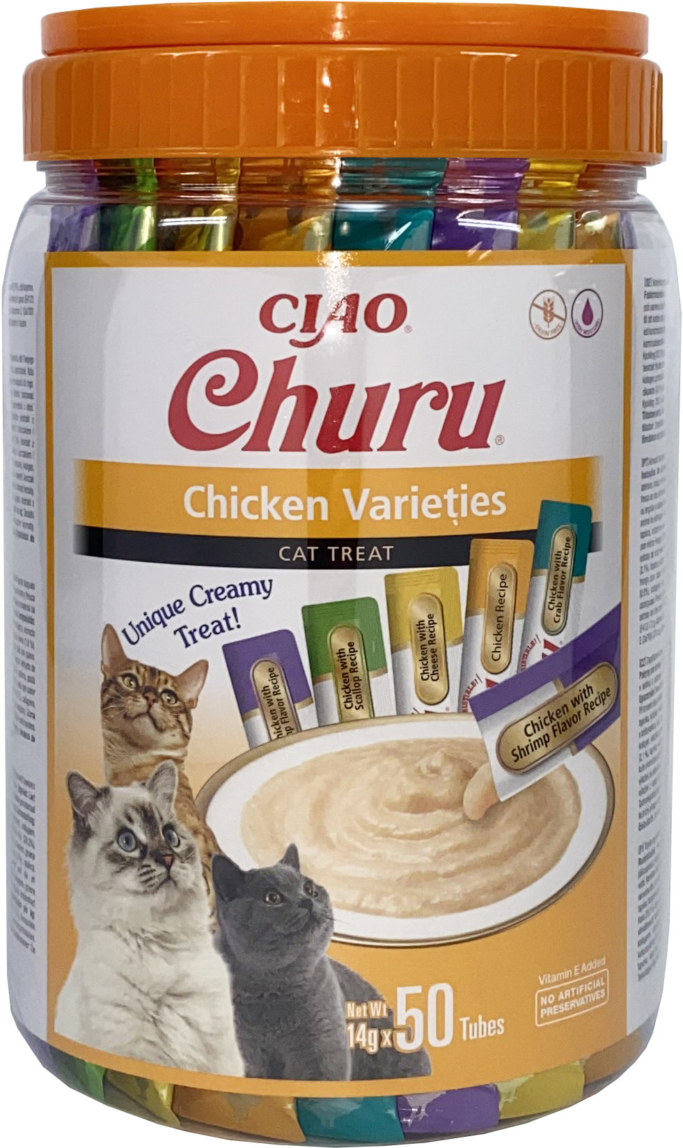 Inaba Cat Churu Varieties Chicken 50x14g (700g) Słoik