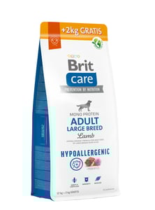 Brit Care Dog Hypoallergenic Adult Large Breed, jagnięcina i ryż, 12 + 2 kg Hipoalergiczna karma dla dorosłych psów dużych ras Brit Care Dog Hypoallergenic Adult Large Breed, jagnięcina i ryż, 12 + 2 kg Hipoalergiczna karma dla dorosłych psów dużych ras