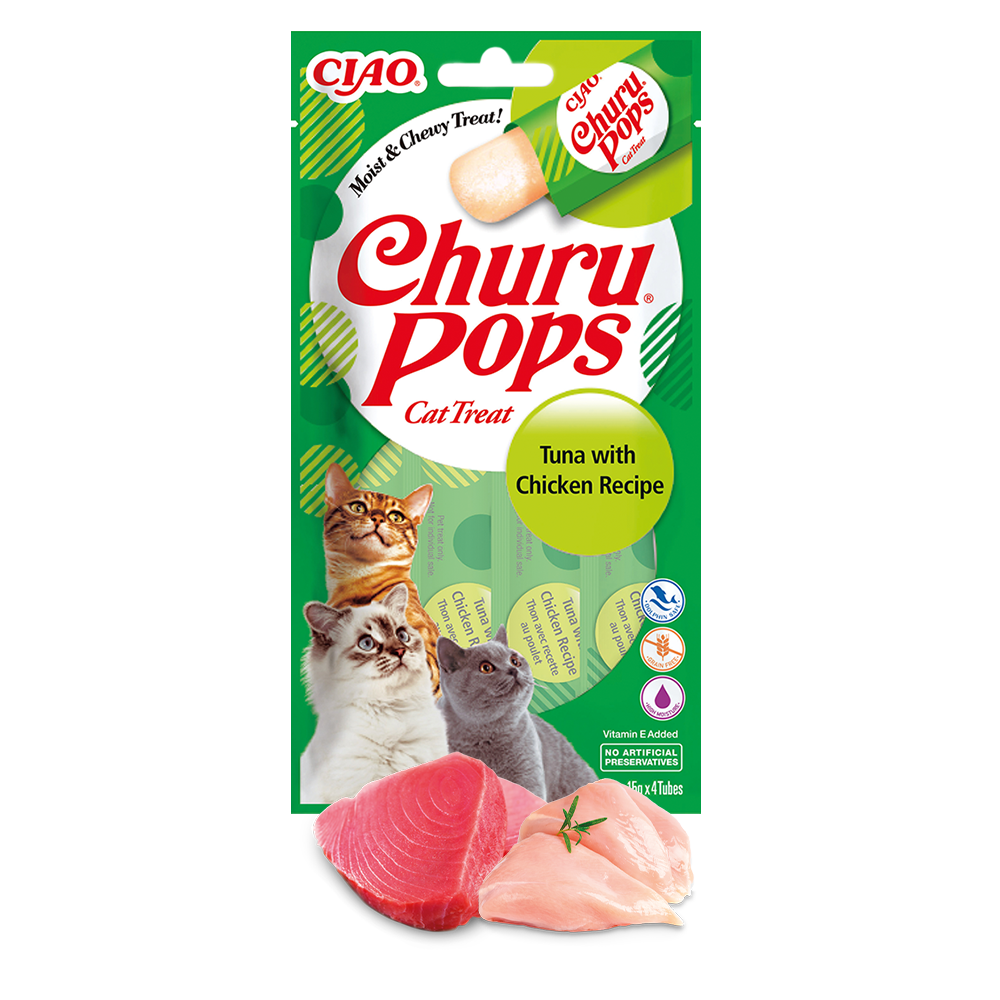 Inaba Cat Churu Pops Tuna With Chicken