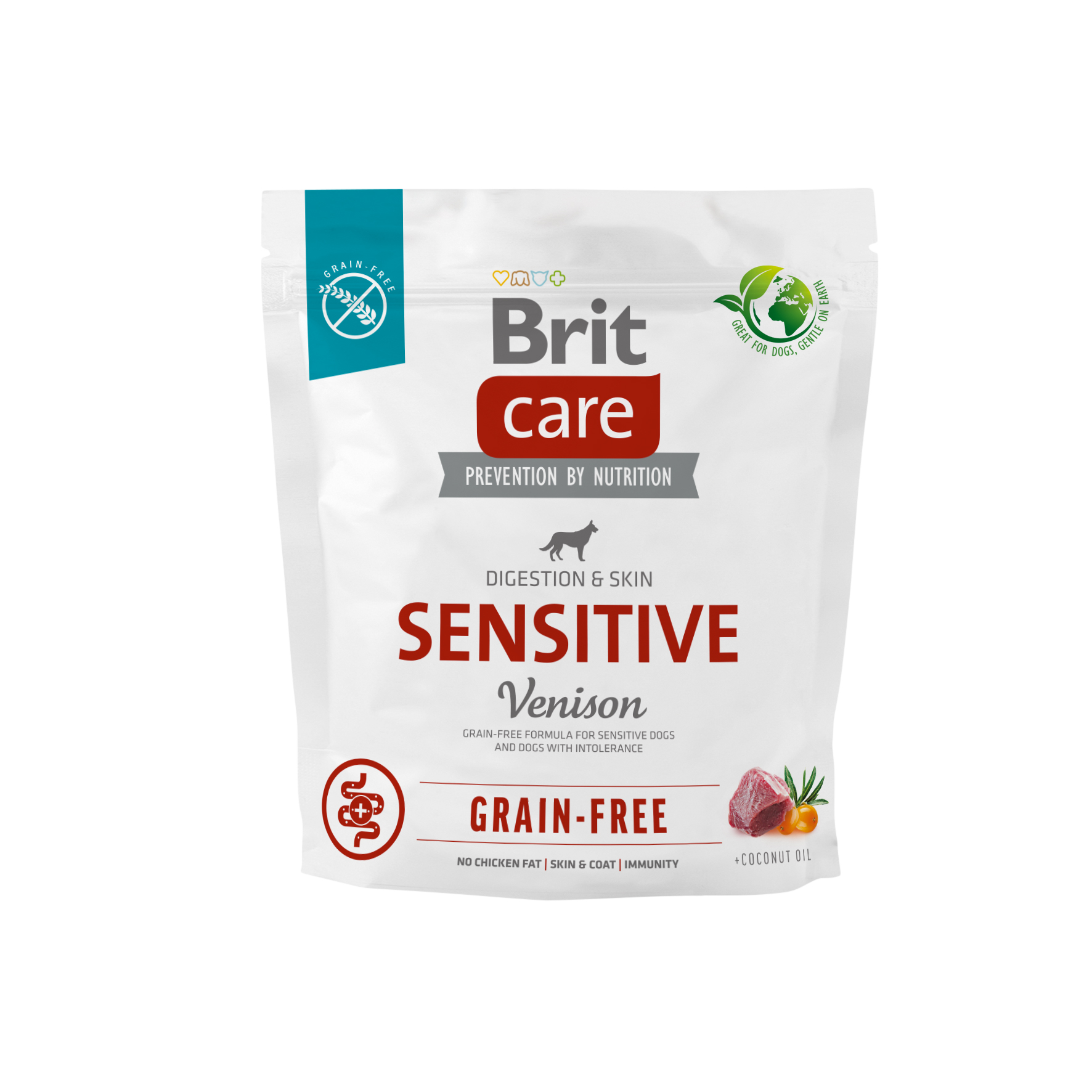 Brit Care Dog Grain-Free Sensitive, dziczyzna i ziemniaki, 1 kg Bezzbożowa karma dla psów z nietolerancją pokarmową