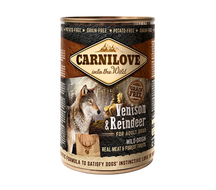 Promocja: 5 szt + 1 szt Carnilove Dog Adult Venison & Reindeer 400g