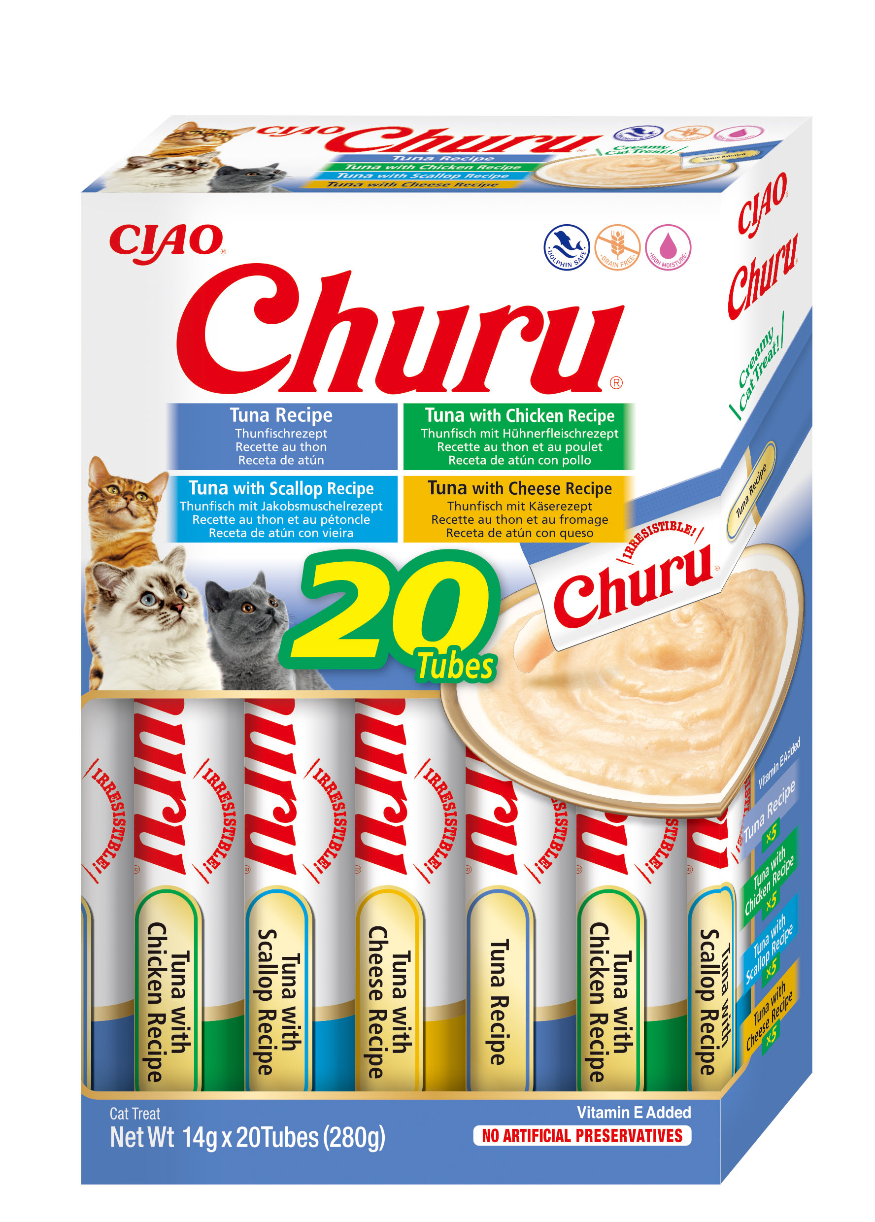 Inaba Cat Churu Varietes Tuna 20x14g (280g) Box