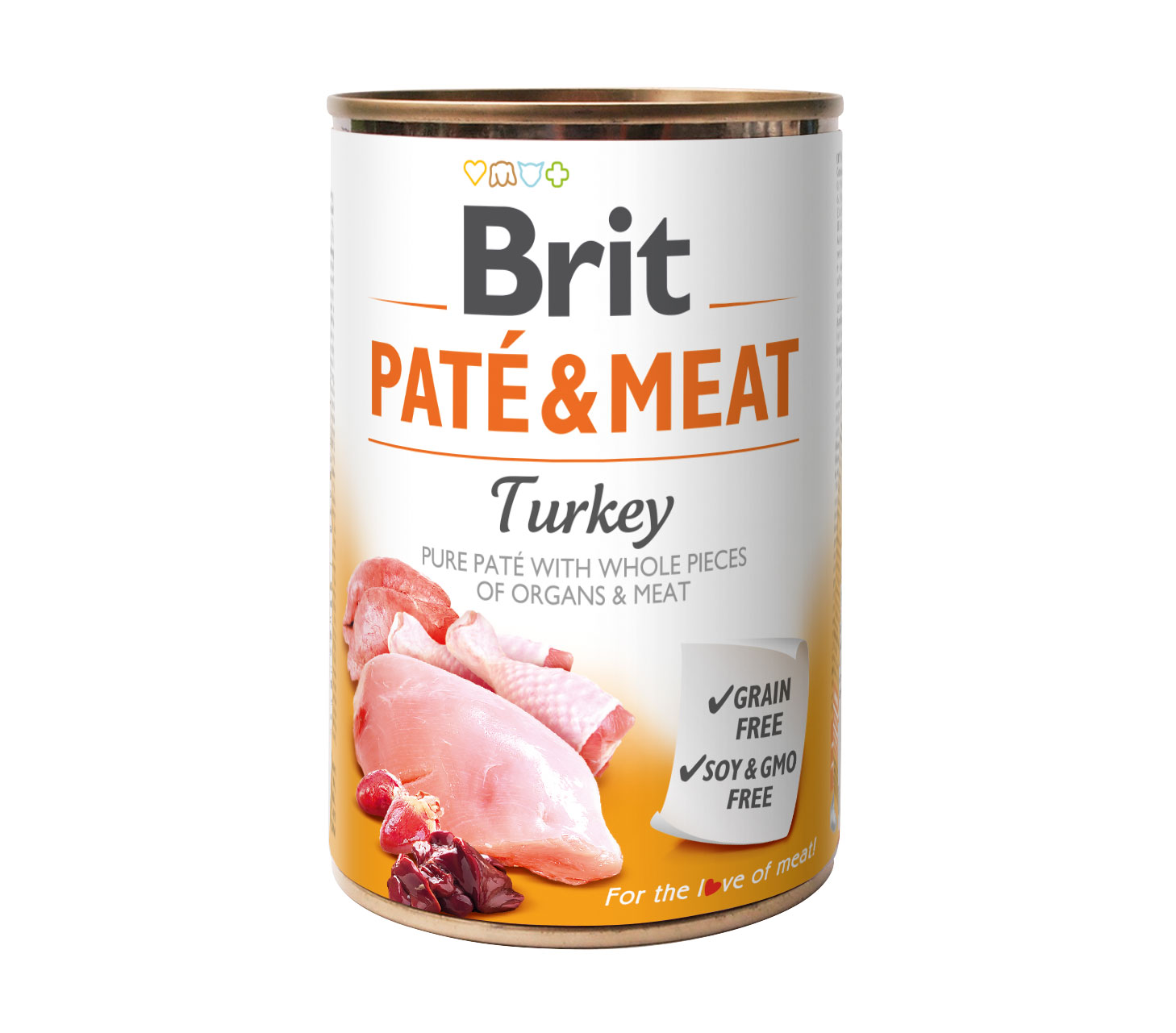 Brit Paté & Meat, indyk, 400 g Pełnoporcjowa karma mokra dla psów