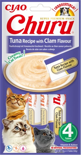 Inaba Cat Churu Tuna With Clam Flavour