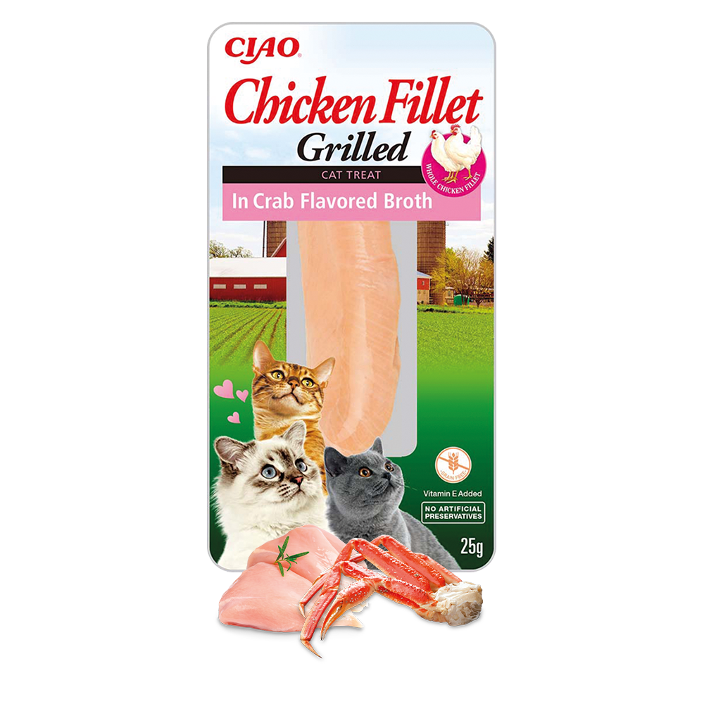 Inaba Cat Chicken Fillet In Crab Broth