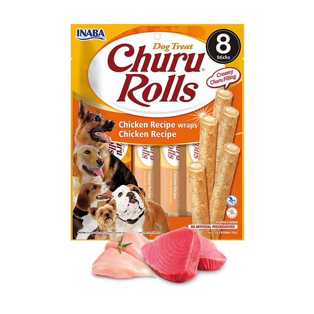 Inaba Dog Churu Rolls Chicken Wraps
