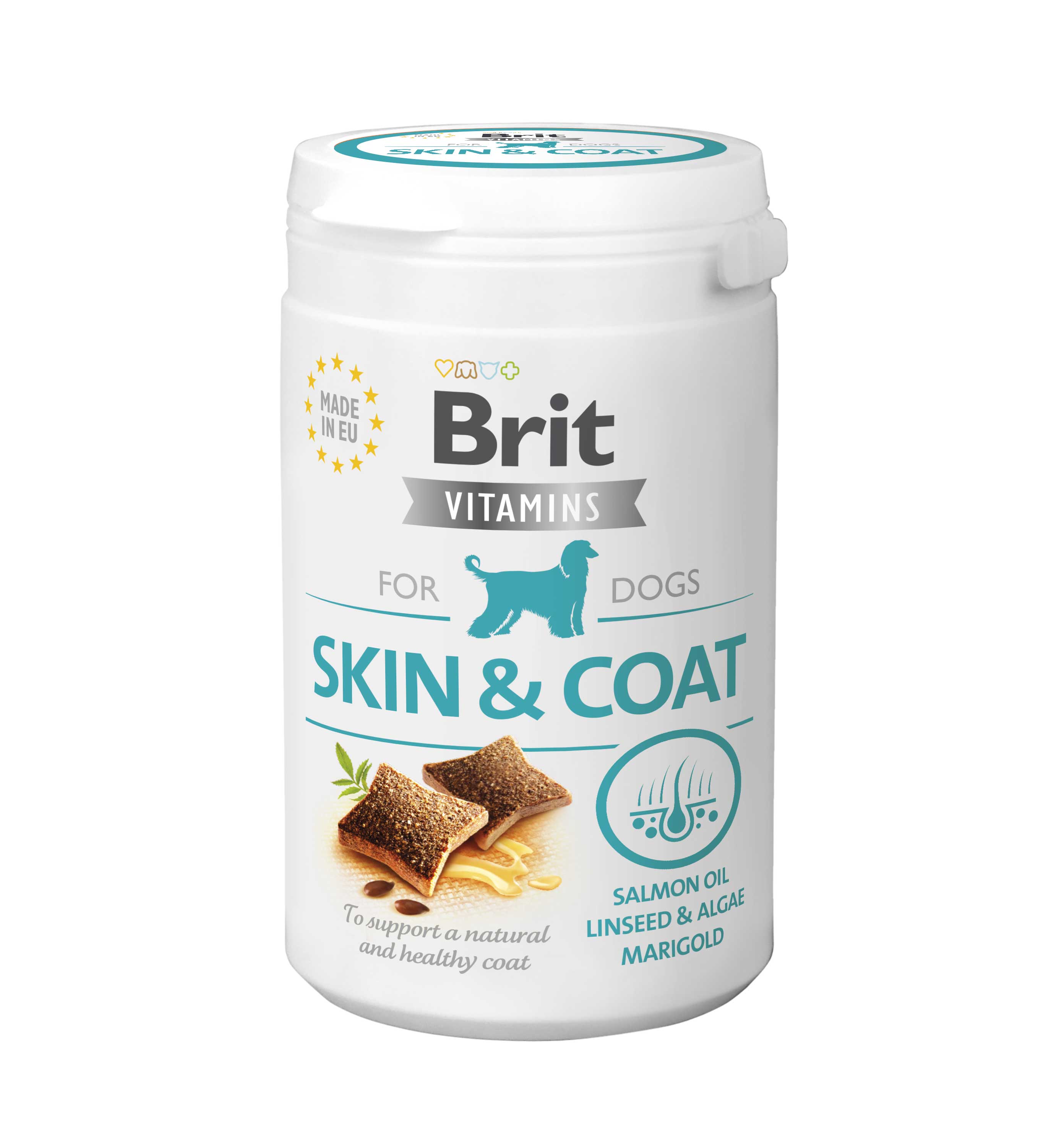 Brit Vitamins Dog Skin & Coat, 150 g Półwilgotna karma uzupełniająca dla psów wspierająca skórę i sierść