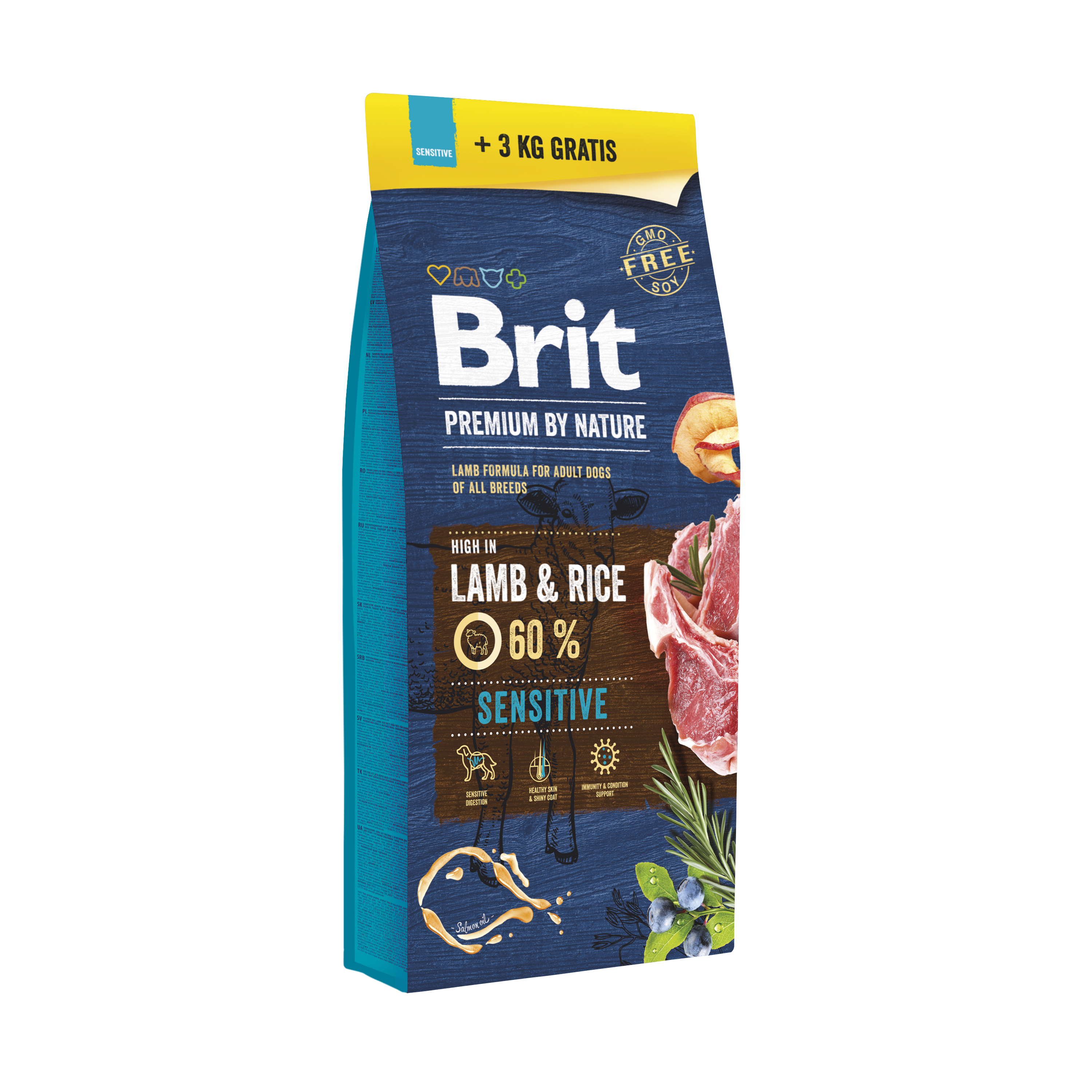 Brit Premium by Nature Dog Sensitive Lamb 15+3kg