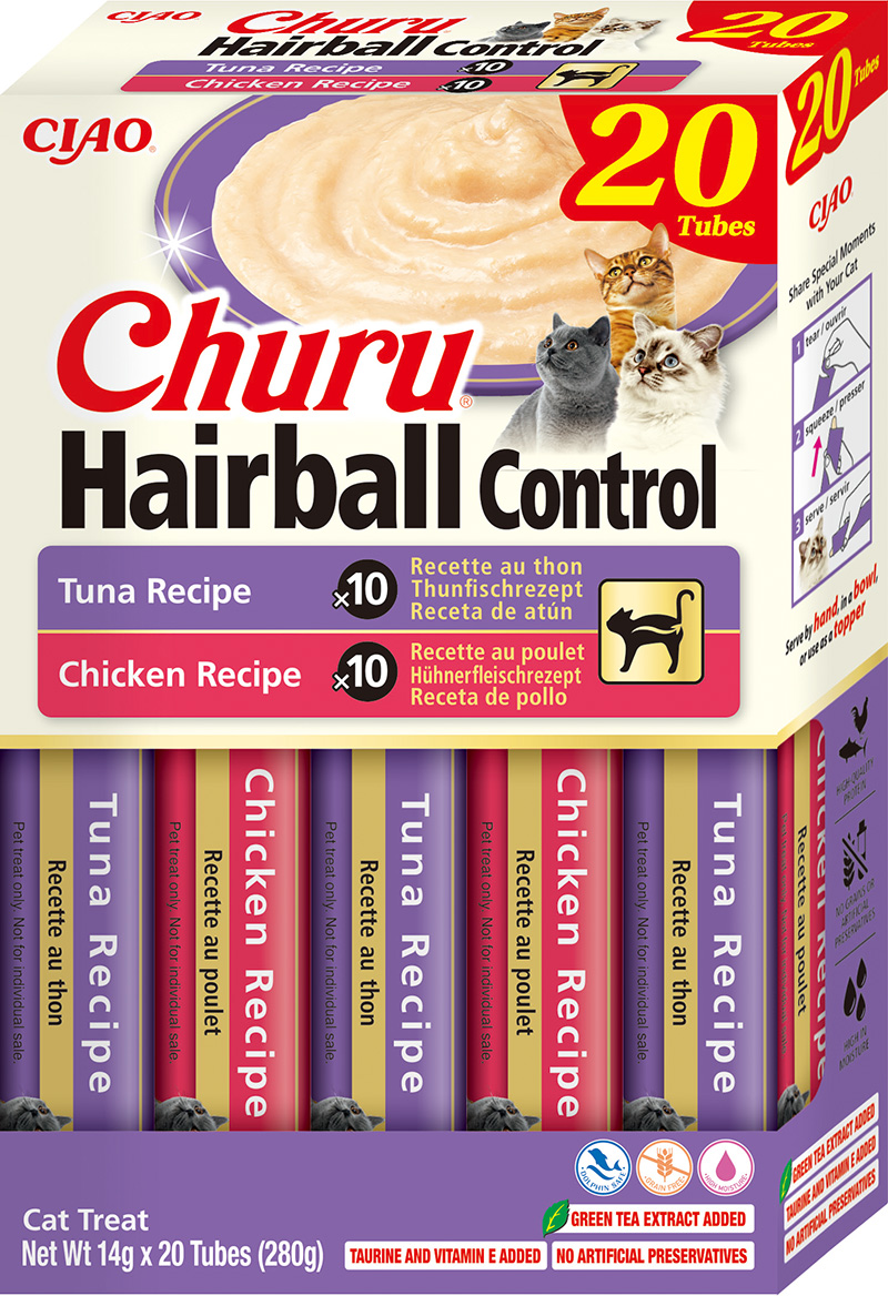 Inaba Cat Churu Hairball 20P Variety 20x14 g