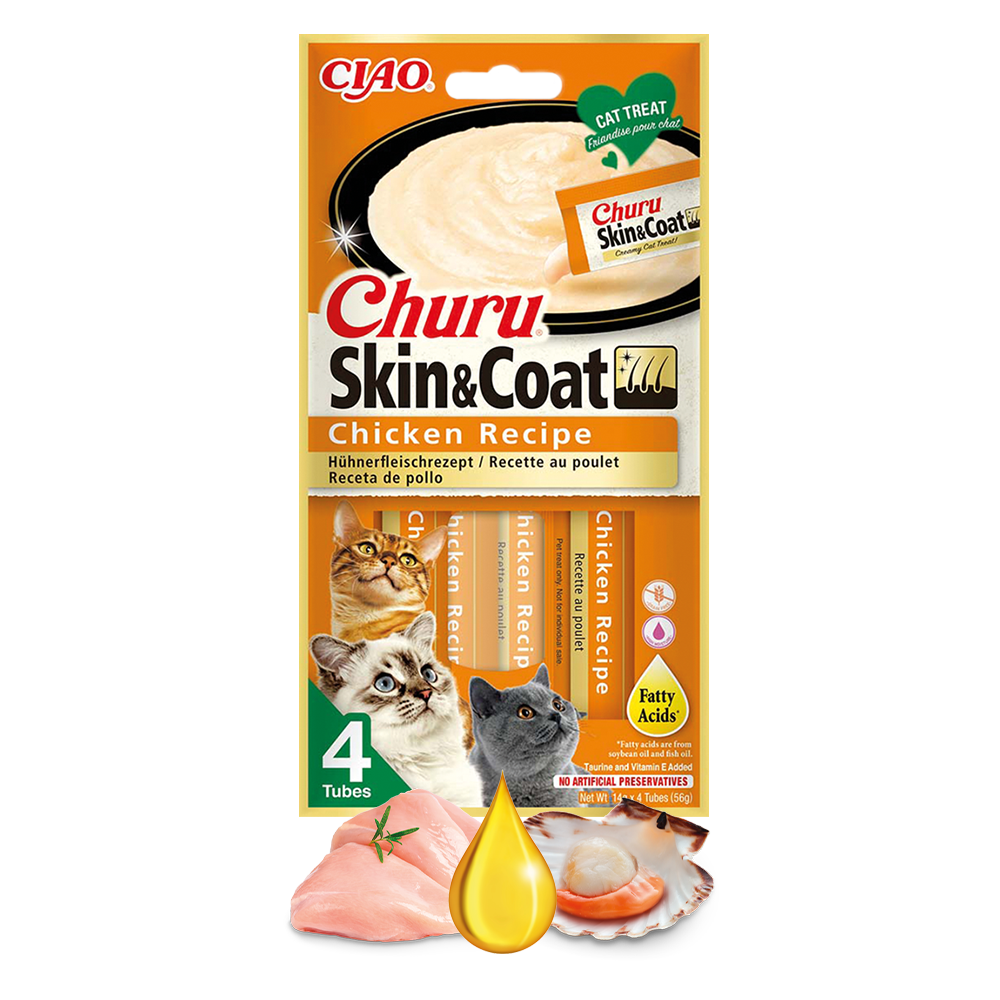 Inaba Cat Churu Skin&Coat Chicken
