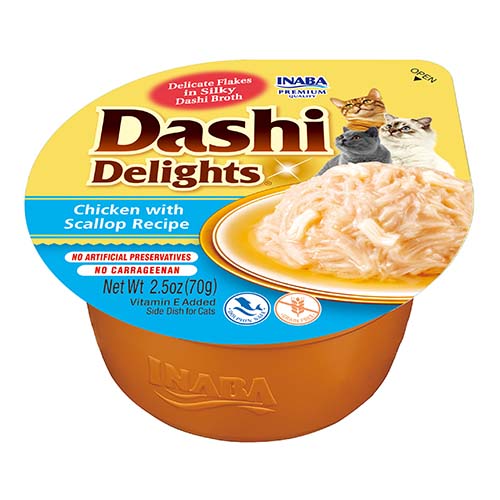 Inaba Cat Dashi Delights Chicken Scaloop 70g