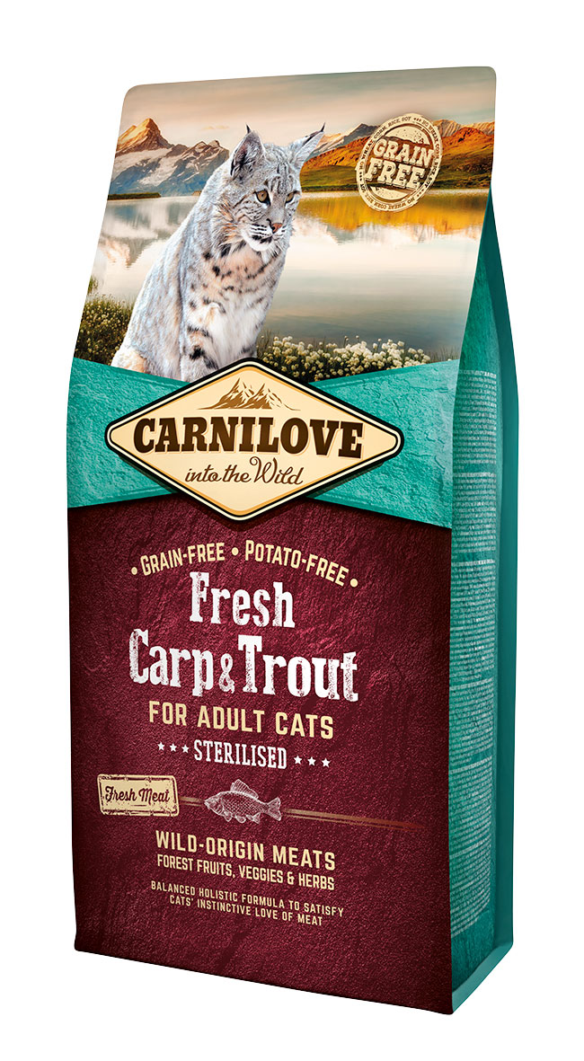 Carnilove Cat Adult Sterilised Fresh Carp & Trout 2 x 6kg