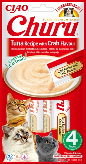 Inaba Cat Churu Tuna With Crab Flavour
