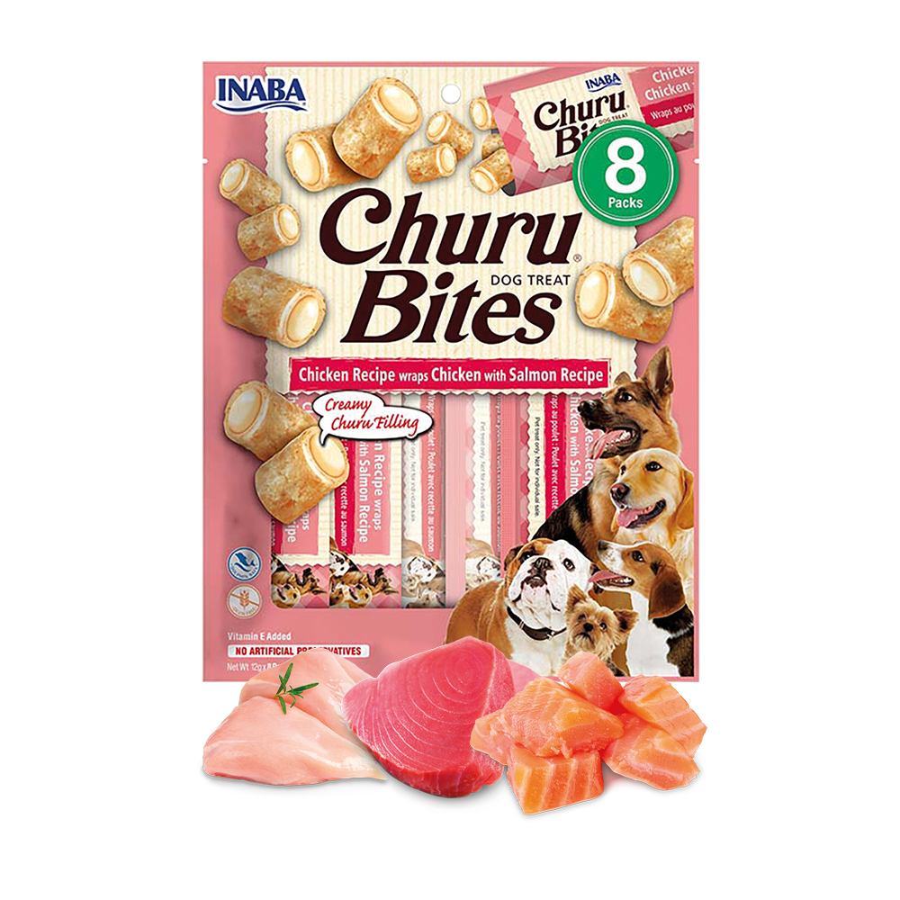 Inaba Dog Churu Bite Chicken Wraps Chicken & Salmon
