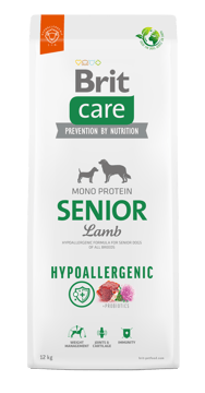 Brit Care Dog Hypoallergenic Senior, jagnięcina, 12 kg Hipoalergiczna karma dla starszych psów wszystkich ras Brit Care Dog Hypoallergenic Senior, jagnięcina, 12 kg Hipoalergiczna karma dla starszych psów wszystkich ras