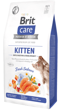 Brit Care Cat Grain-Free Kitten Immunity, łosoś, 7 kg Pełnoporcjowa karma sucha dla kociąt oraz kotek w ciąży lub karmiących Brit Care Cat Grain-Free Kitten Immunity, łosoś, 7 kg Pełnoporcjowa karma sucha dla kociąt oraz kotek w ciąży lub karmiących