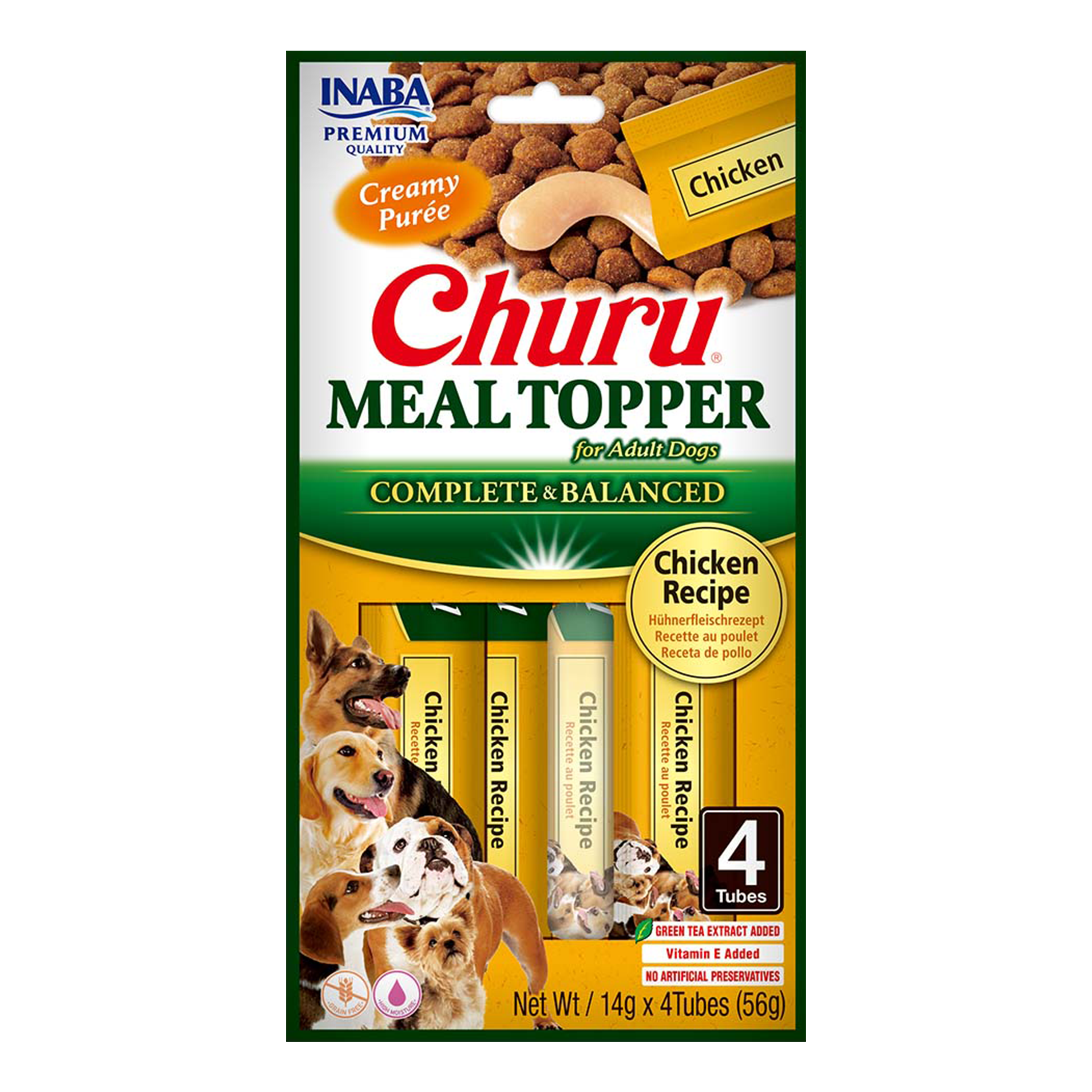 Inaba Dog Meal Topper Chicken Recipe 4x14g (56g)