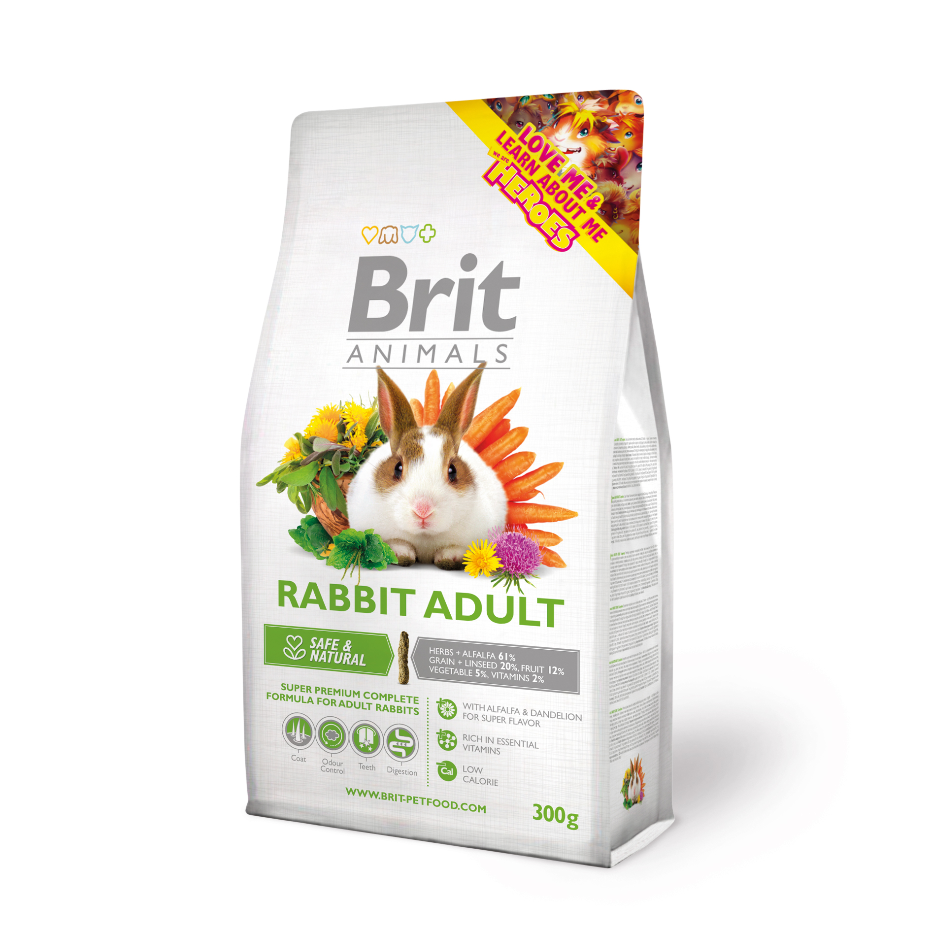 Brit Animals Rabbit Adult Complete, 300 g Pełnoporcjowa karma dla dorosłych królików
