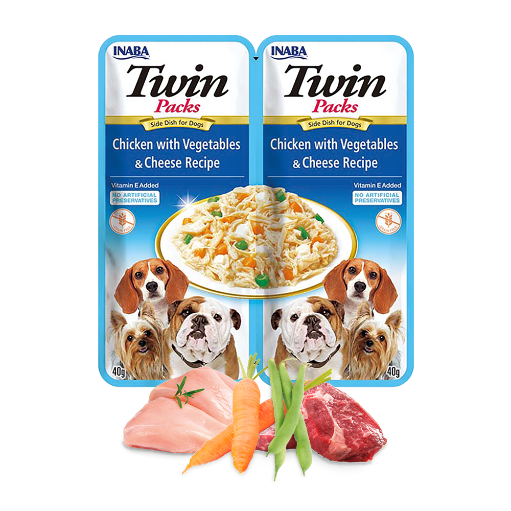 Inaba Twin Packs Chicken with Vegetables & Cheese Recipe in Chicken Broth