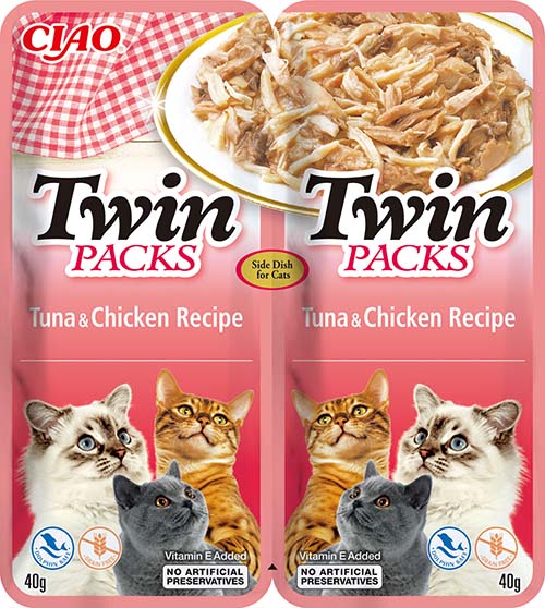 Inaba Twin Packs Tuna & Chicken Recipe in Tuna Broth