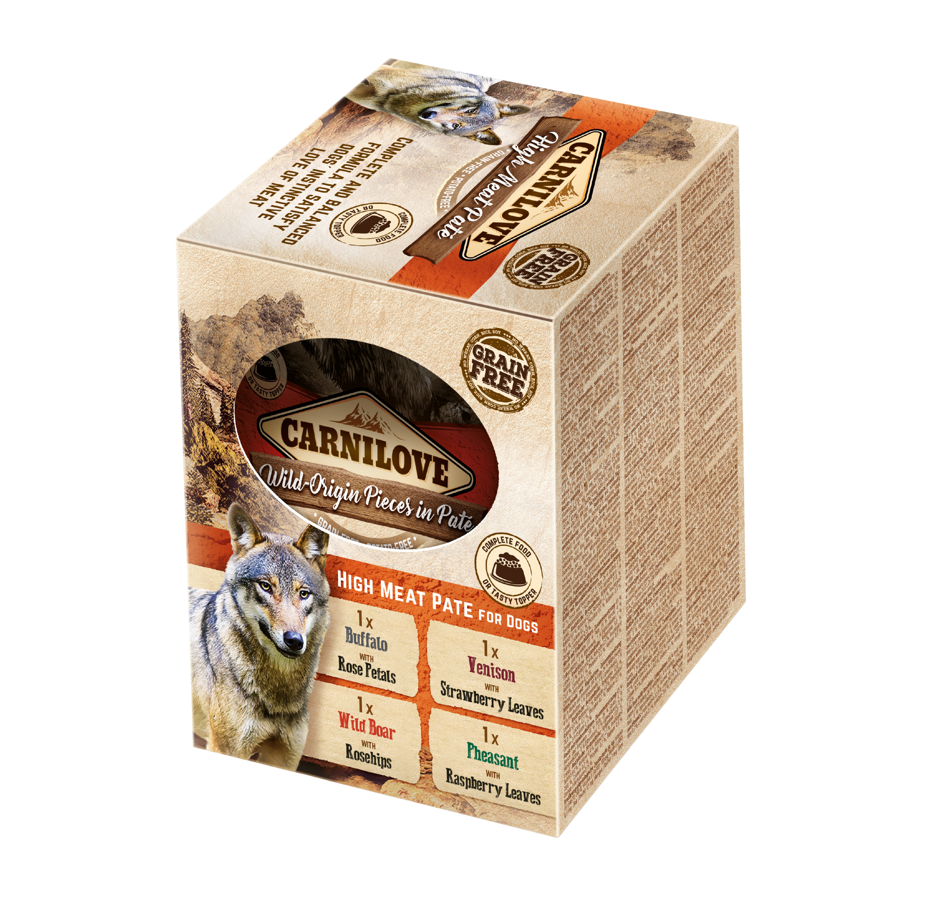 Carnilove Dog Pouch Multipack, mix smaków, 4 x 300g Zestaw pełnoporcjowych karm mokrych