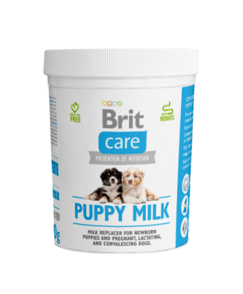 Brit Care Puppy Milk, 500 g Preparat mlekozastępczy dla nowo narodzonych szczeniąt, ciężarnych i karmiących suk oraz psów w okresie rekonwalescencji