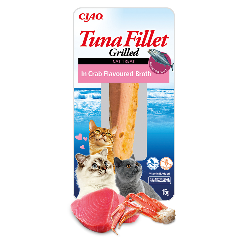 Inaba Cat Tuna Fillet In Crab Flavoured Broth