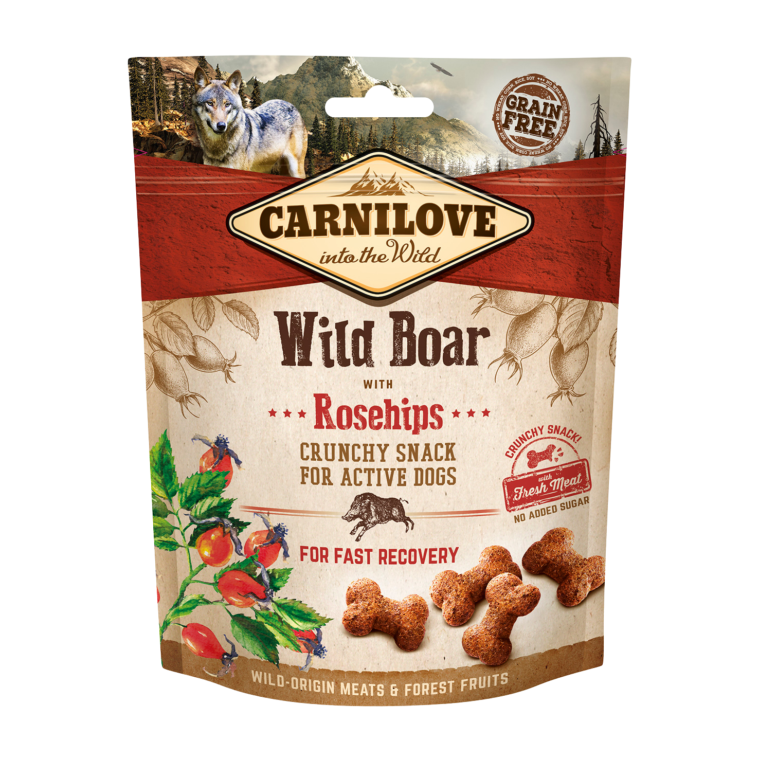 Carnilove Dog Crunchy Snack Wild Boar & Rosehip 200g