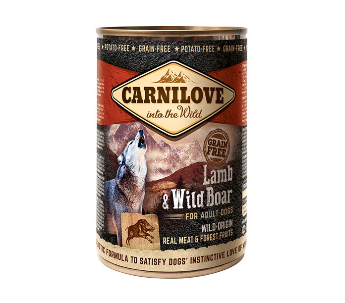 Promocja: 5 szt + 1 szt Carnilove Dog Adult Lamb & Wild Boar 400g