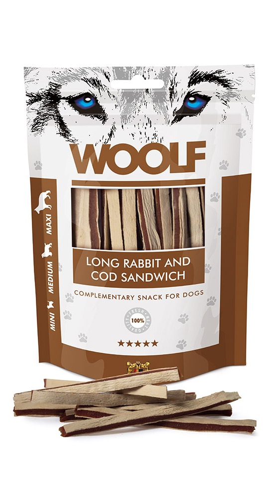 Woolf Long Soft Rabbit And Cod Sandwich