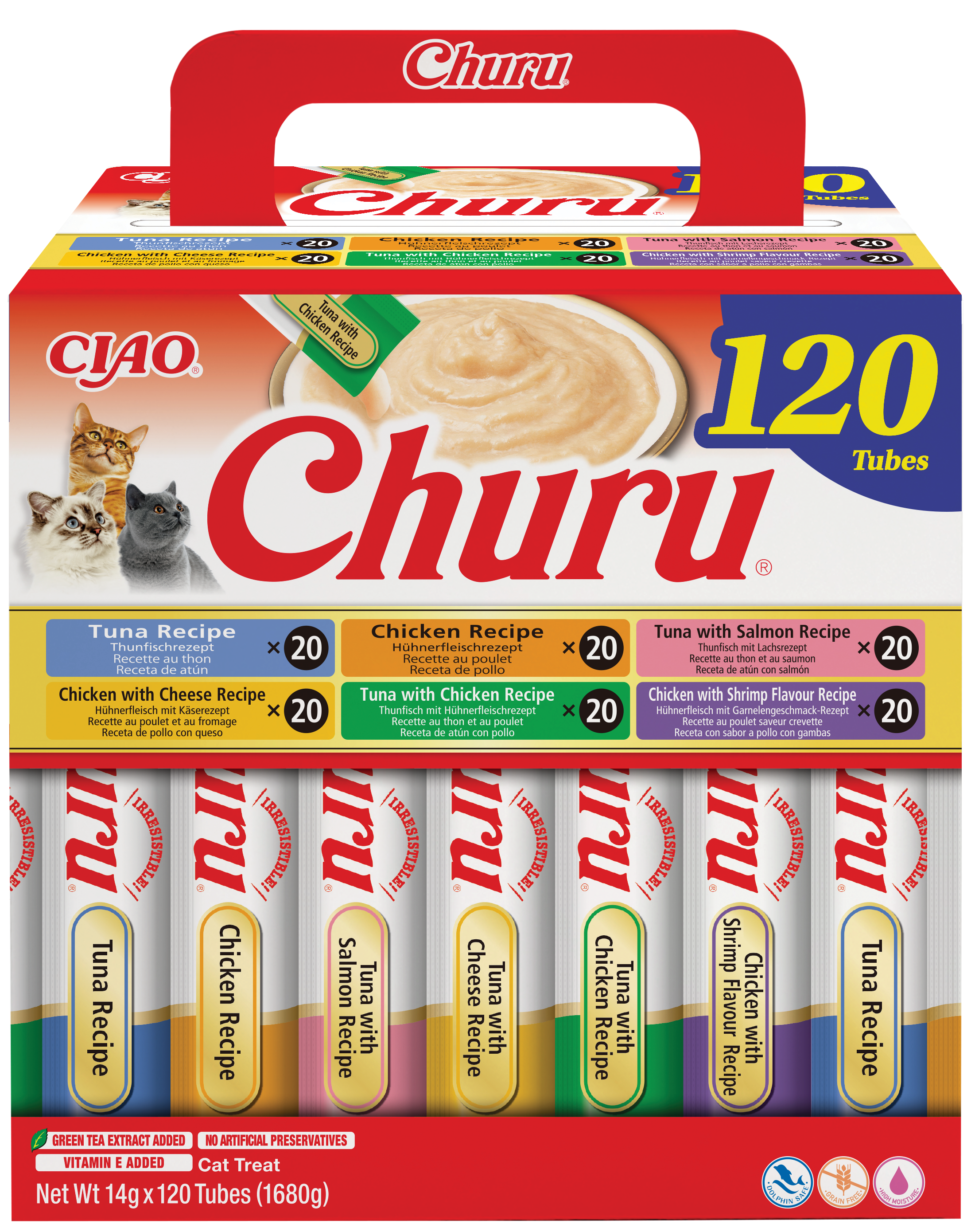 INABA Churu 120P Chicken & Tuna Recipe (120x14g)