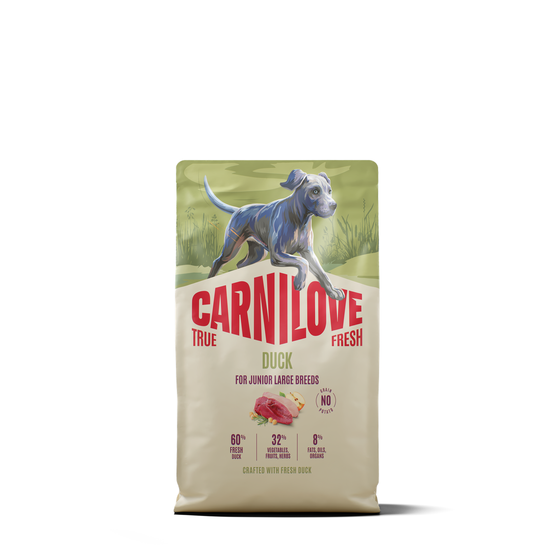 CARNILOVE TRUE FRESH Dog Dry Duck for Junior Large breeds 4kg