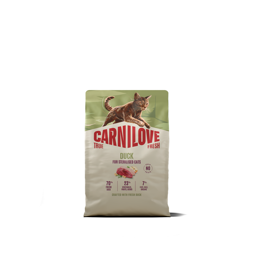 CARNILOVE TRUE FRESH Cat Dry Duck for Sterilised Adult All Breeds 2kg