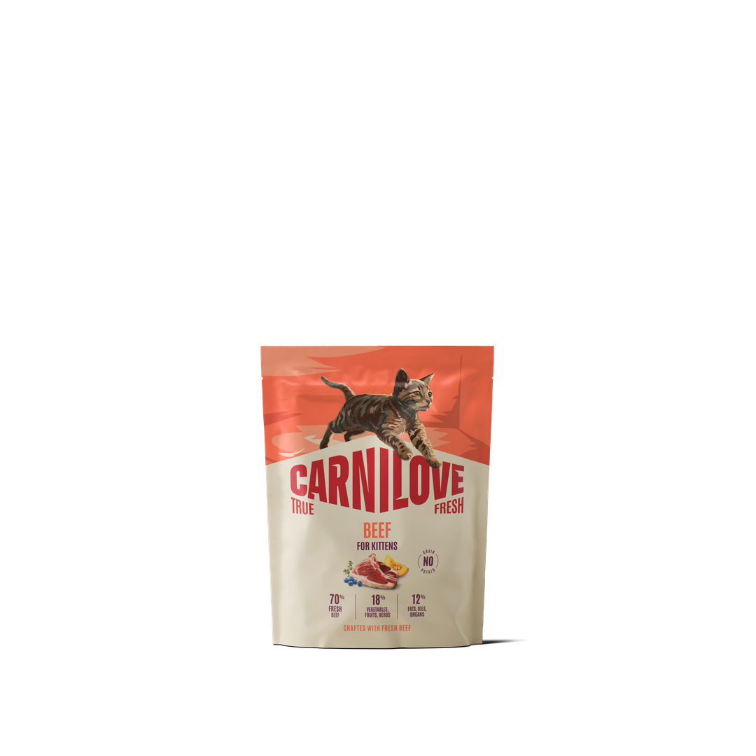 CARNILOVE TRUE FRESH Cat Dry Beef for Kittens 400kg
