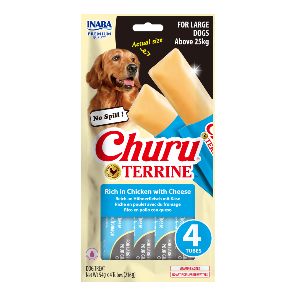Inaba Churu Terrine Chicken & Cheese Recipe 4x54g (216g)