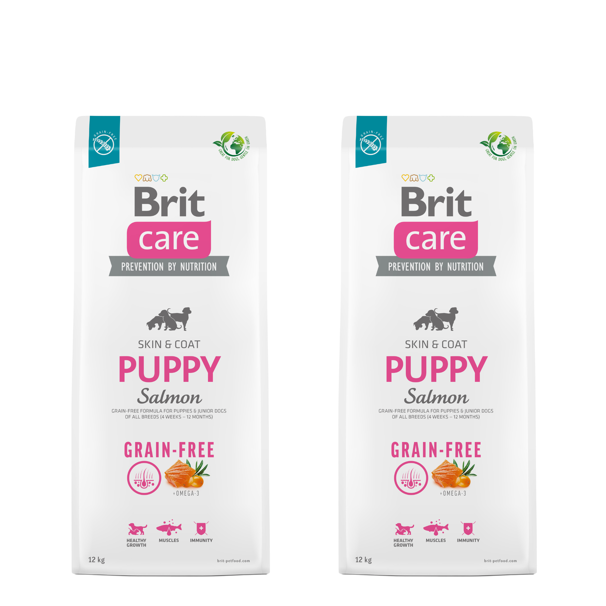 Promocja: 1+1 Brit Care Dog Grain-free Puppy Salmon 12kg (2 w cenie 1)