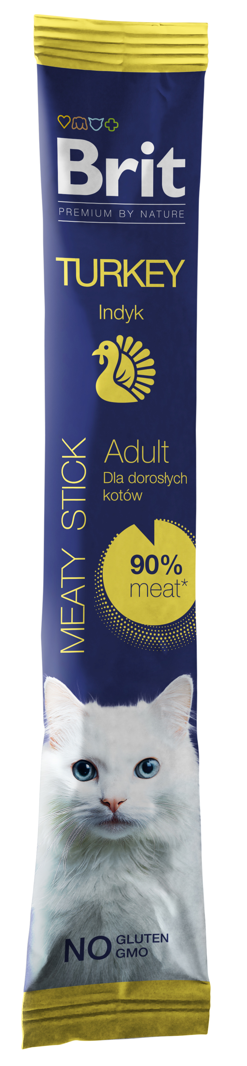 Brit Premium by Nature Meaty Stick z Indykiem 5g Przysmak dla dorosłych kotów w formie kabanosa