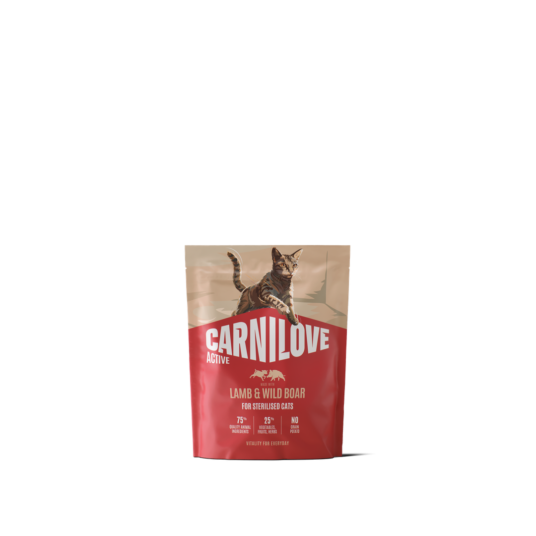 CARNILOVE ACTIVE Cat Dry Made with Lamb & Wild boar for Sterilised Adult All Breeds 400g
