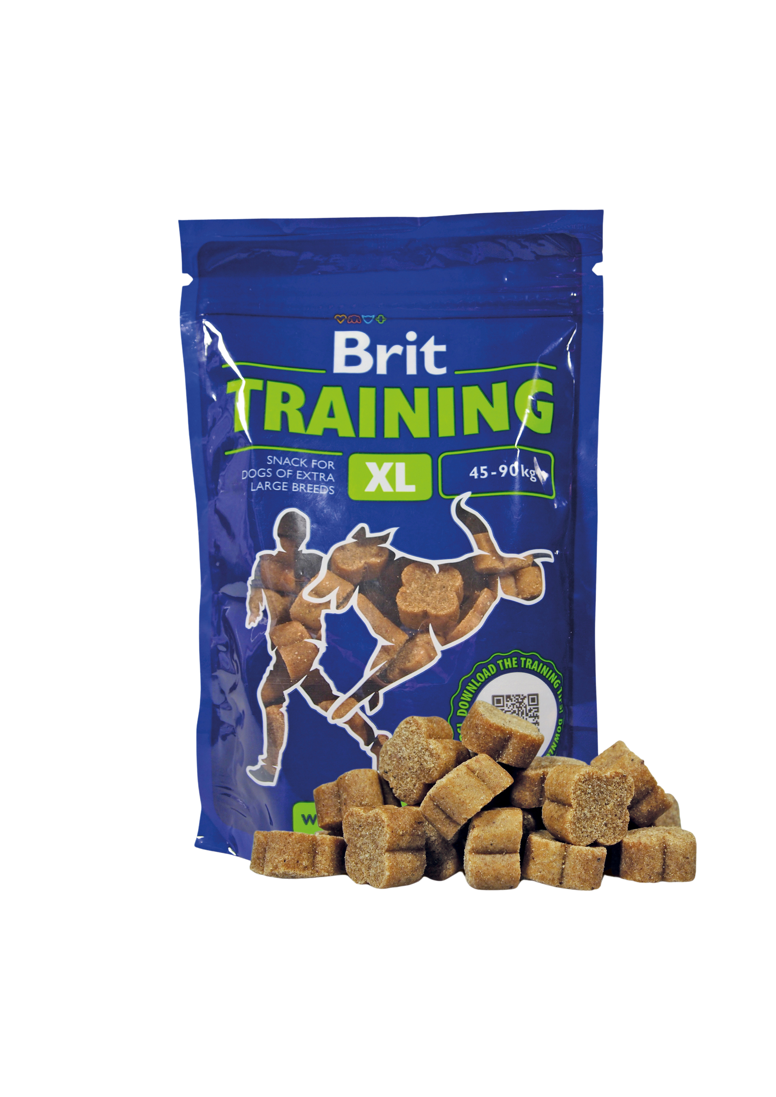 Brit Training Snack Extra Large Breed, kurczak i ryż, 200 g Niskokaloryczny przysmak treningowy dla psów ras olbrzymich