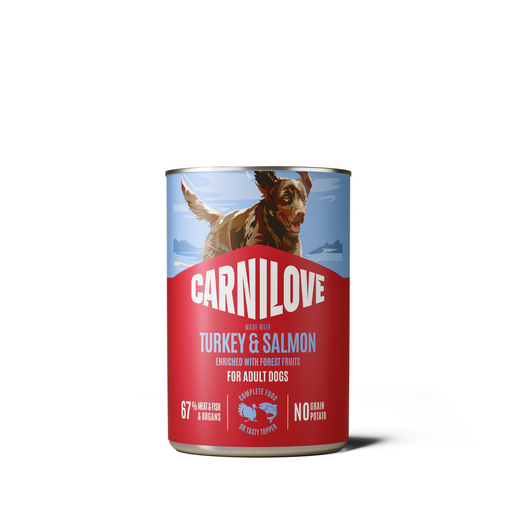 CARNILOVE Dog CAN paté Made with Turkey & Salmon 400g