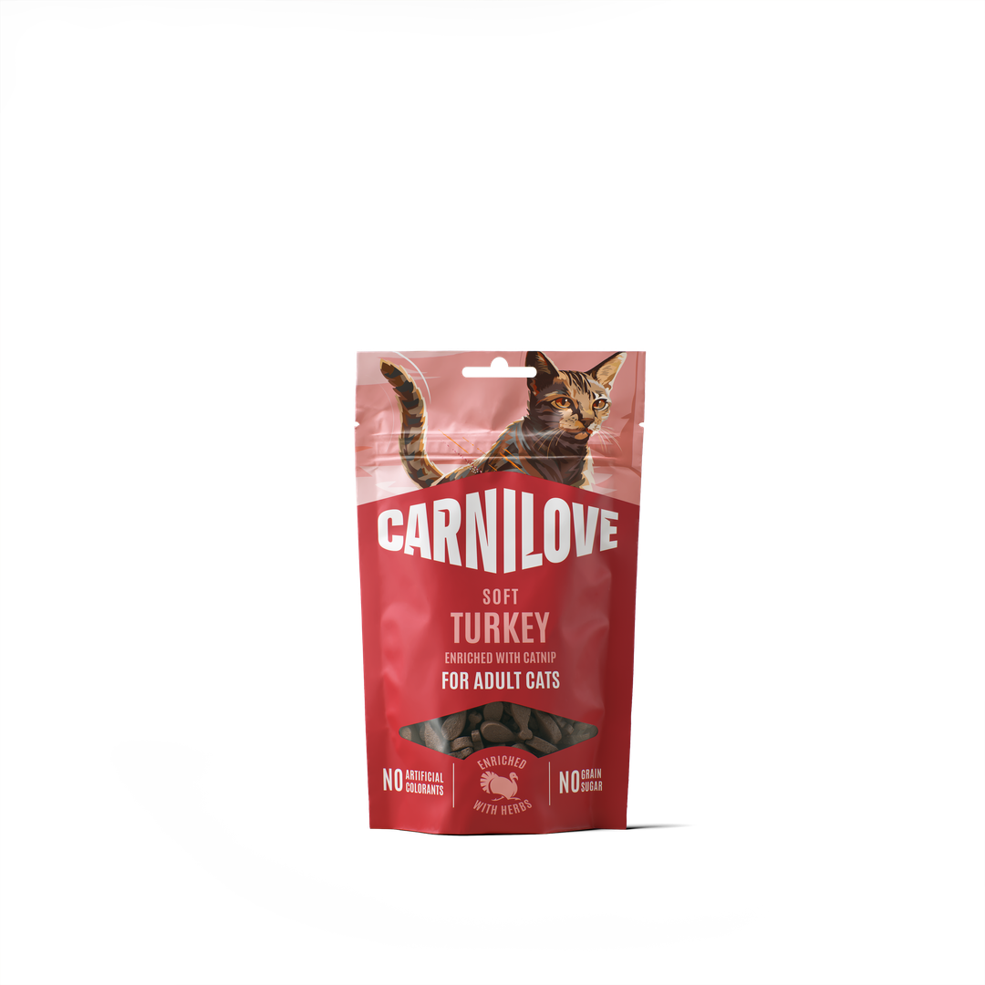 CARNILOVE Cat SOFT Snack Turkey enriched with Catnip 50g