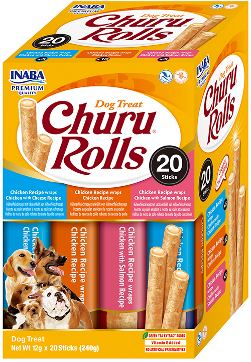 Inaba Dog Churu Rolls Variety 20x12 g (240g)