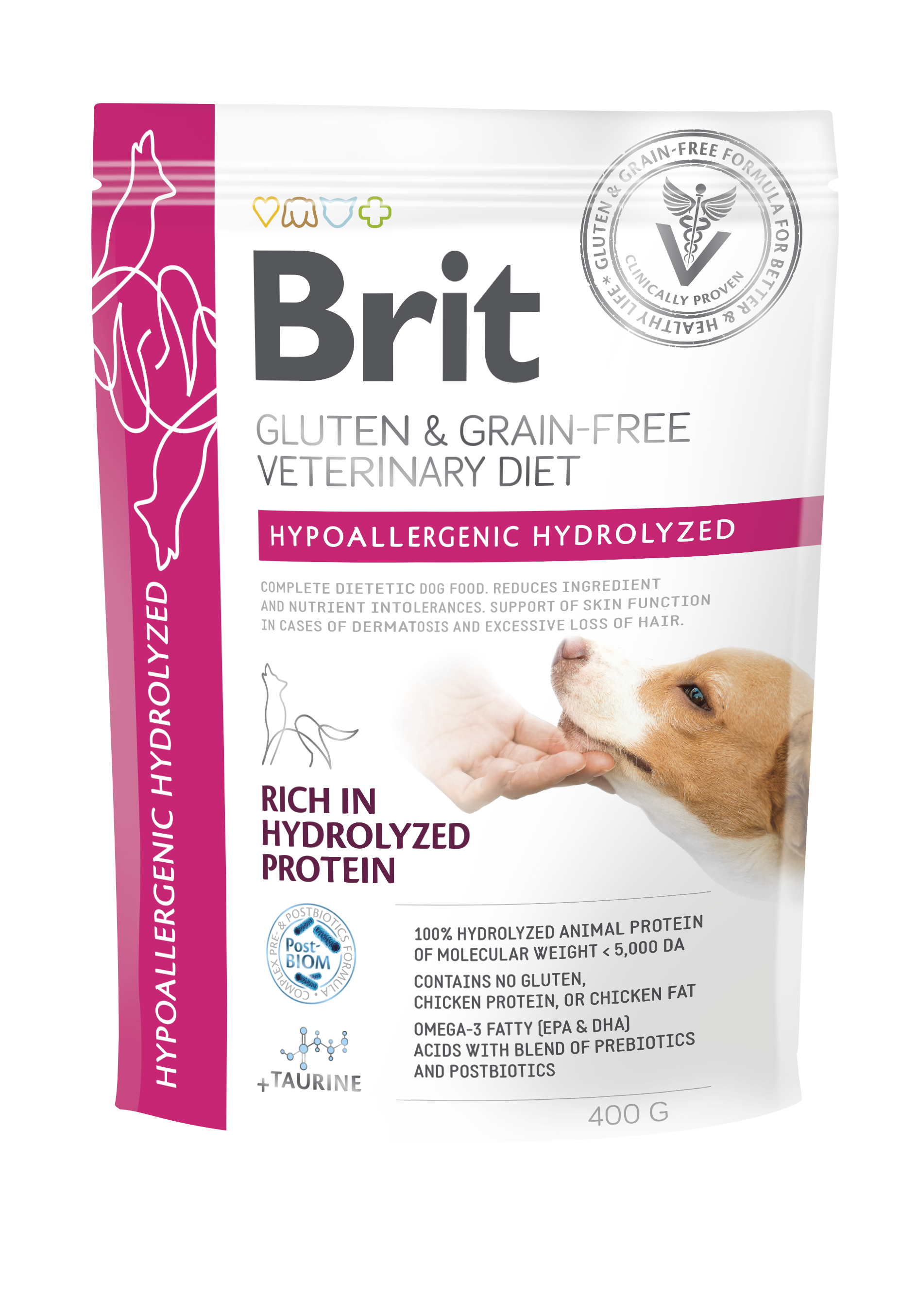 Brit VD Dog Grain free Hypoallergenic Hydrolyzed, hydrolizowane białko drobiowe Karma dla psów z alergiami pokarmowymi