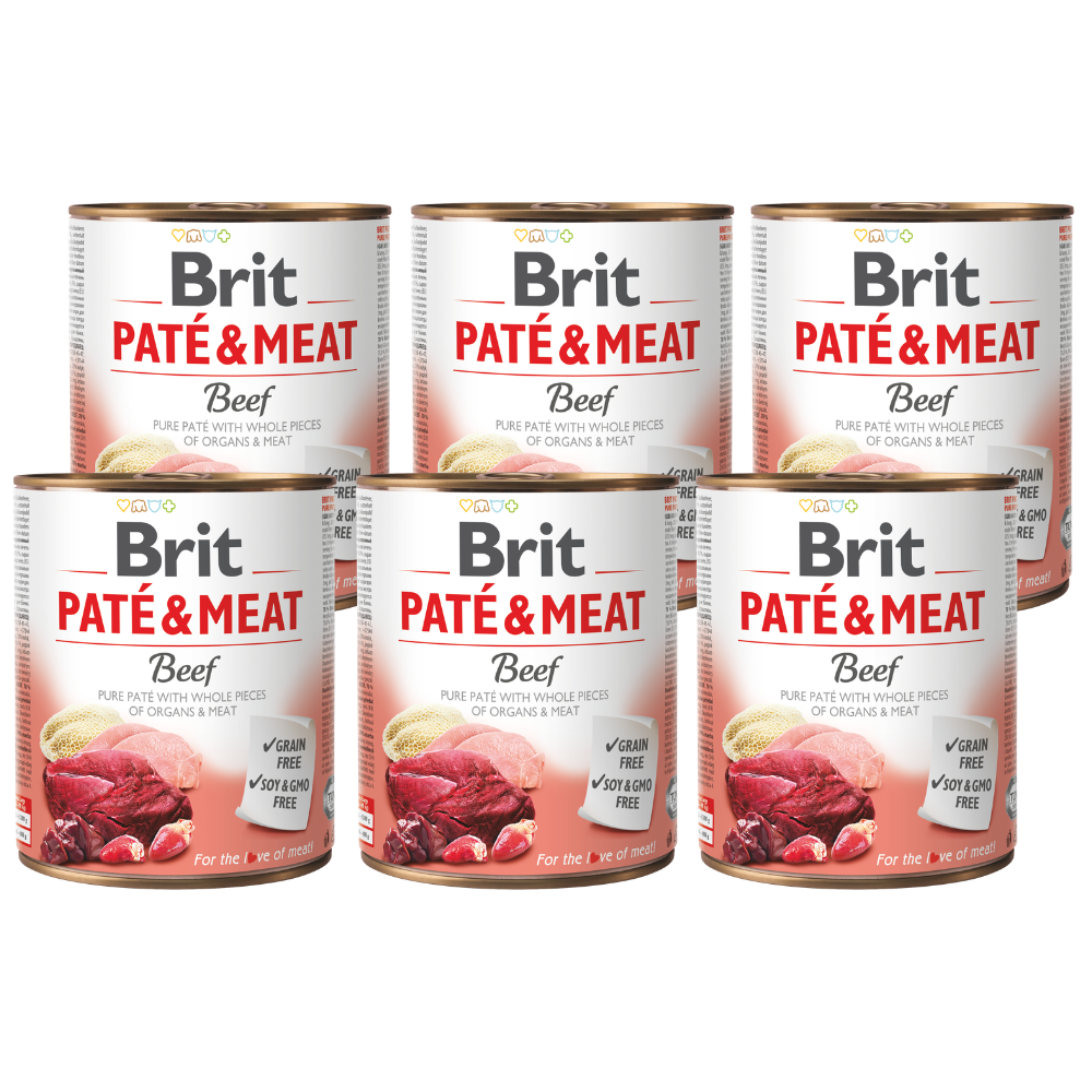 Promocja 5 szt + 1 szt Brit Adult Pate & Meat Beef