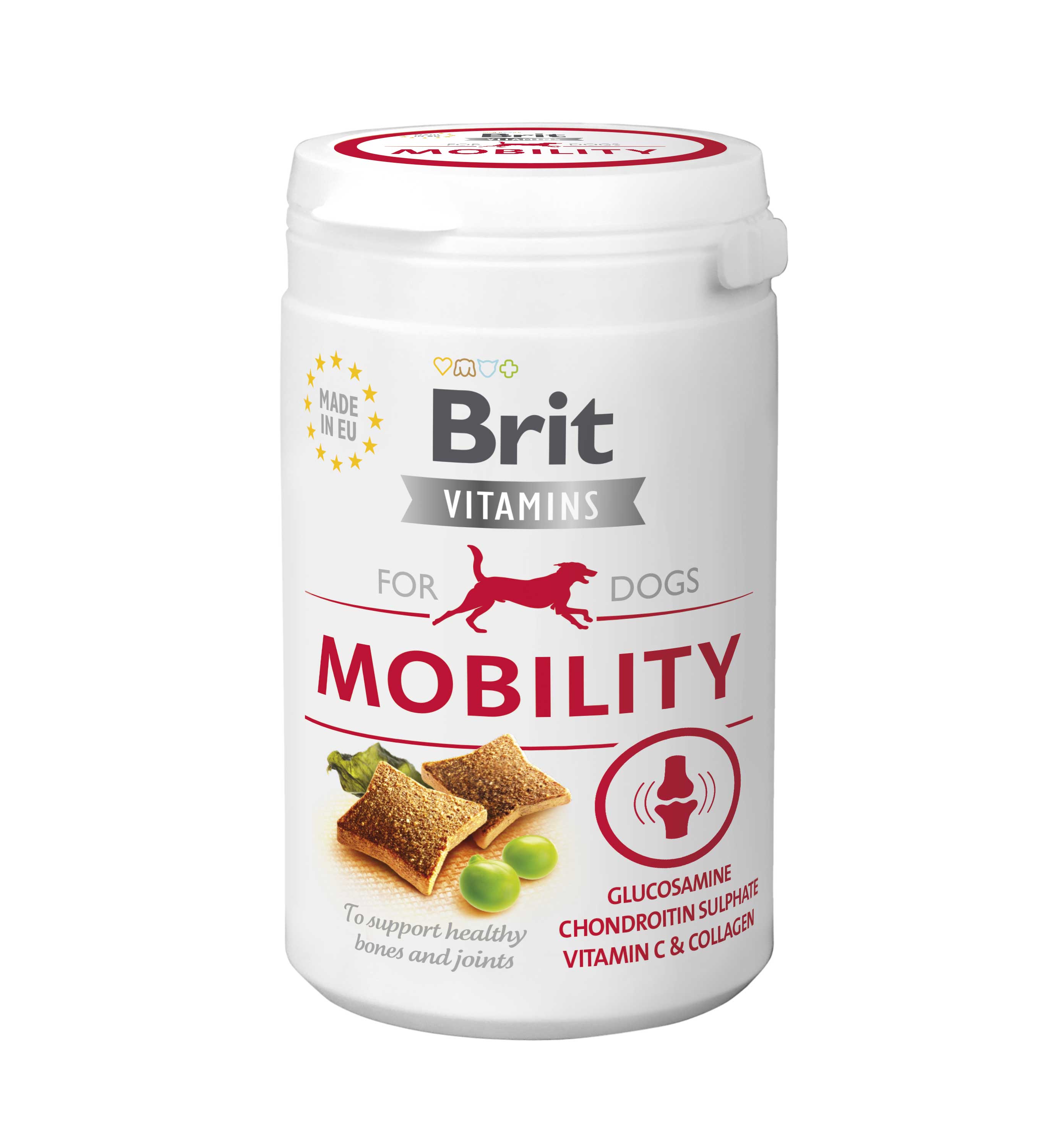 Brit Vitamins Dog Mobility, 150 g Wspierająca mobilność karma uzupełniająca dla psów