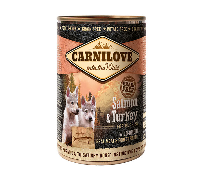 Promocja: 5 szt + 1 szt Carnilove Dog Adult Salmon & Turkey 400g
