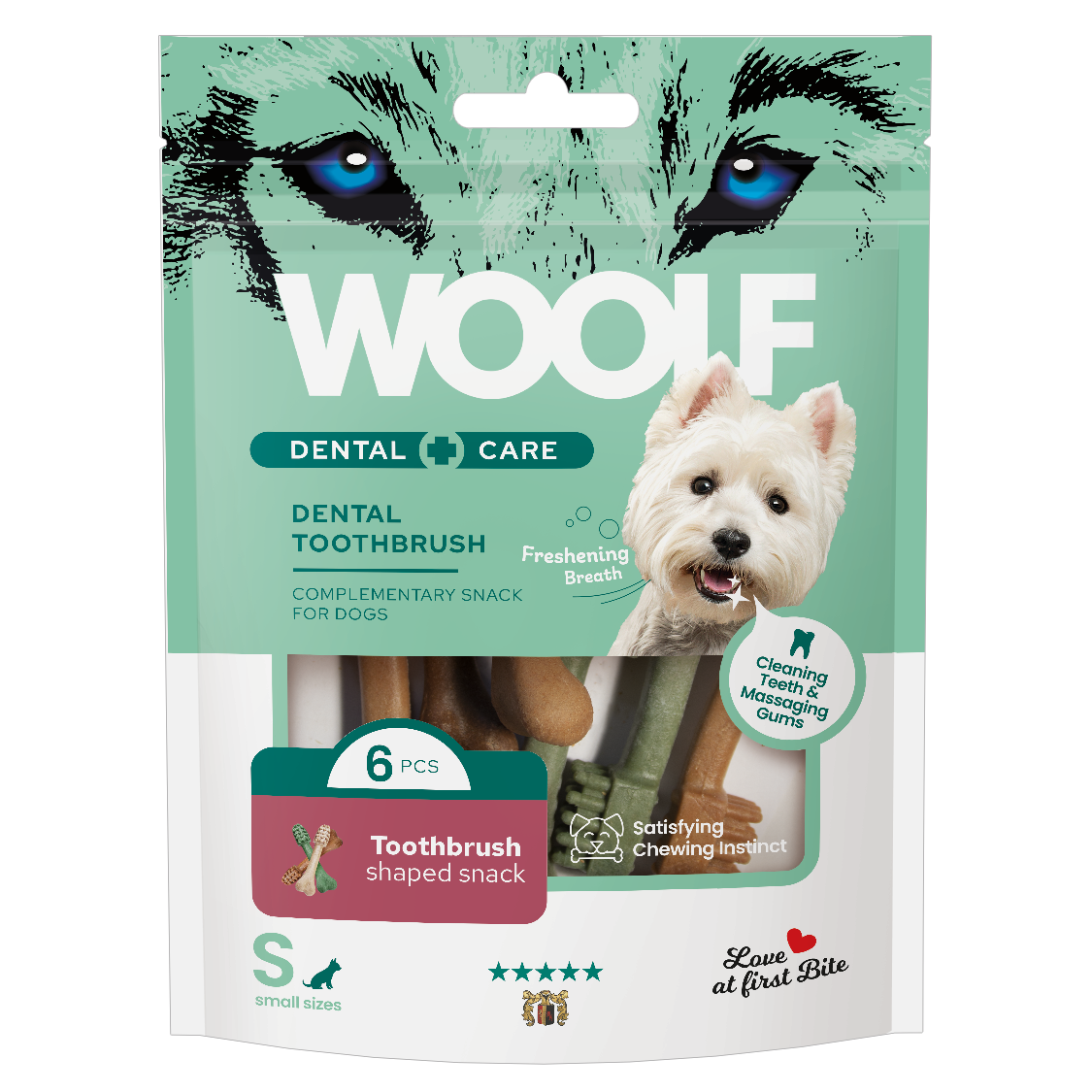 WOOLF Dental Care ToothBrush S 90g/6szt