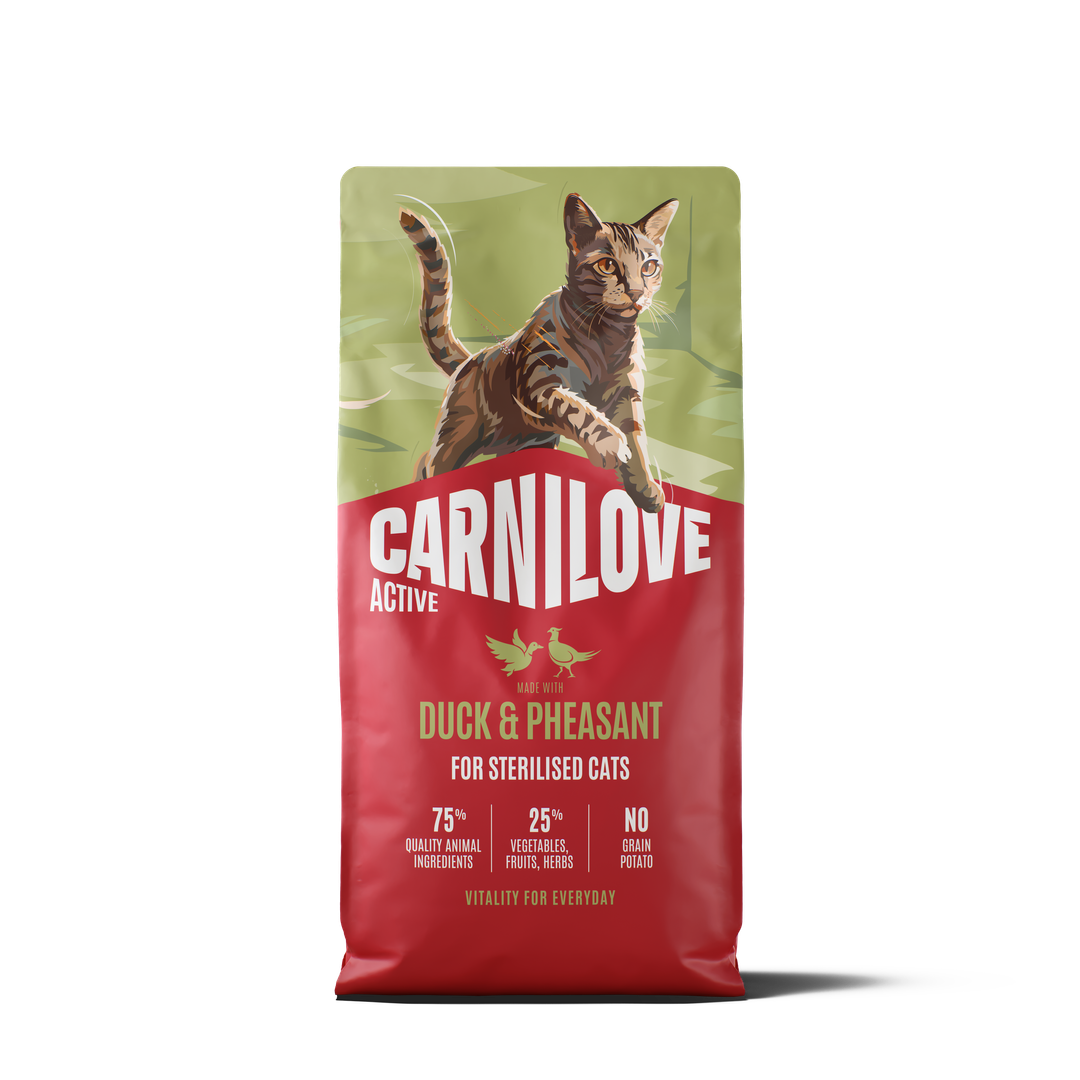 CARNILOVE ACTIVE Cat Dry Made with Duck & Pheasant for Sterilised Adult All Breeds 6kg