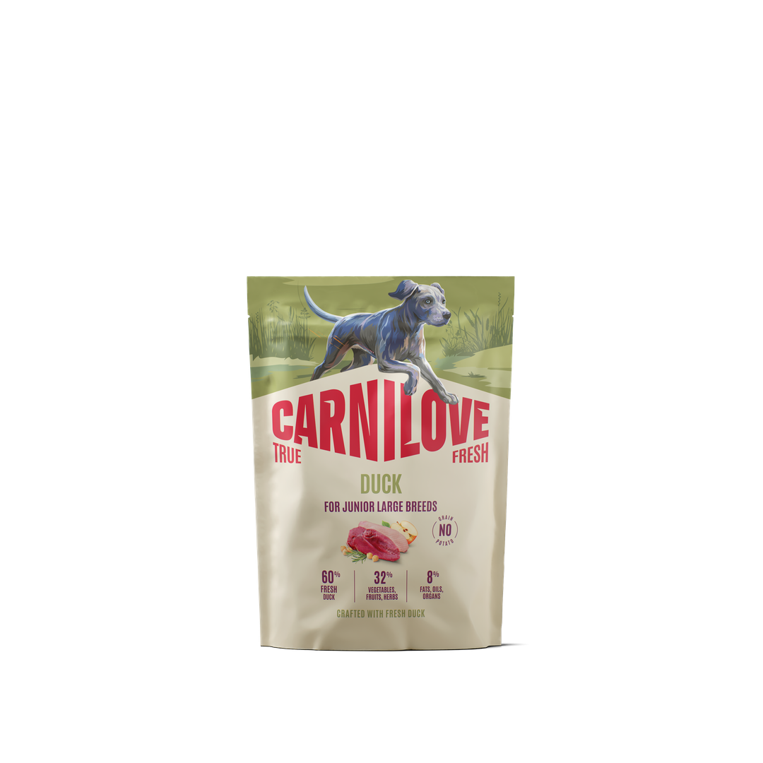CARNILOVE TRUE FRESH Dog Dry Duck for Junior Large breeds 1,5kg